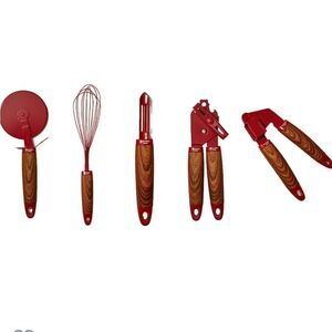 Phantom Chef 5 Piece Kitchen Gadget Set- Red